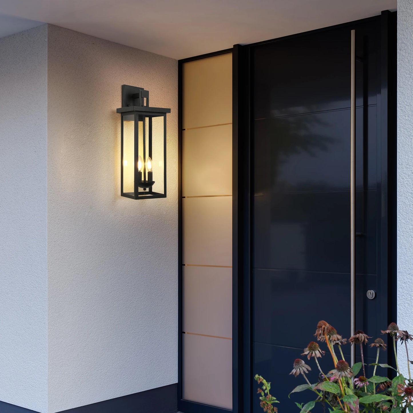 ARLGSITE Outdoor Wall Lantern With Dusk To Dawn Sensor