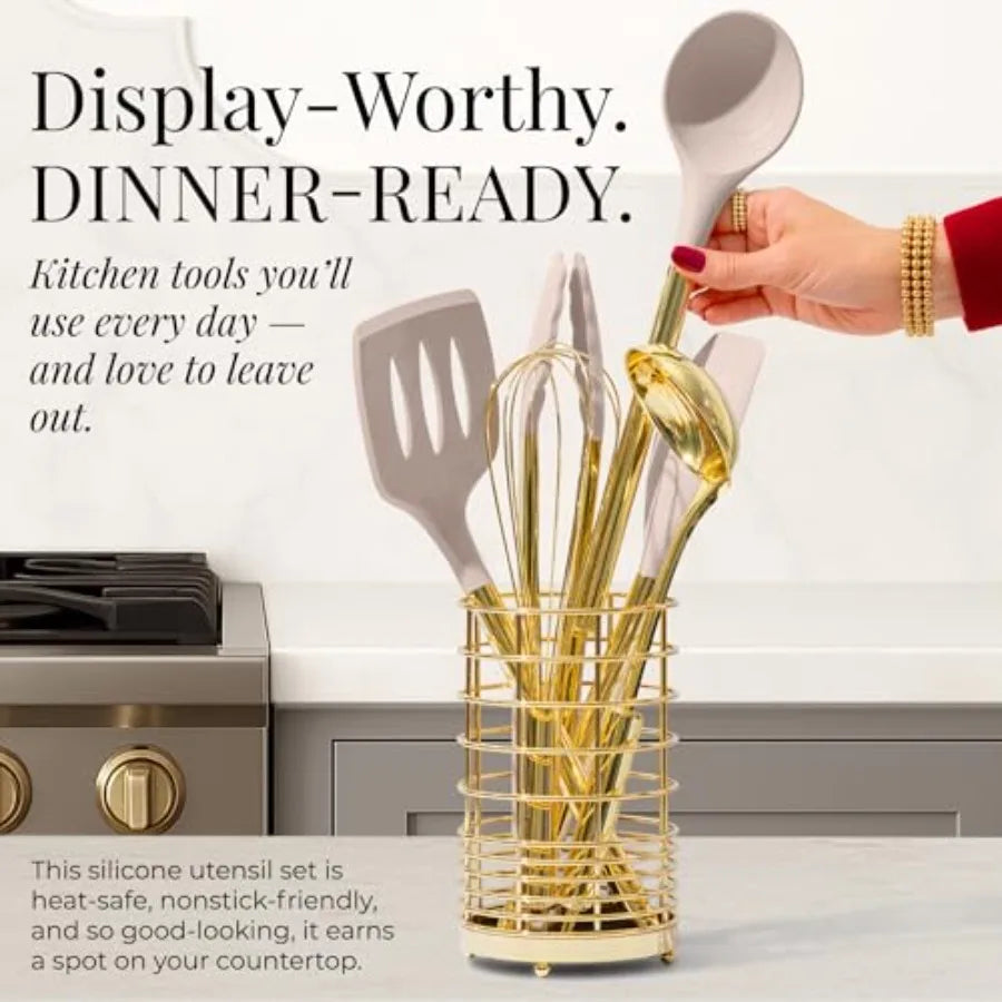 Styled Settings 23 Piece Utensil Set Silicone Nonstick Cooking Tools