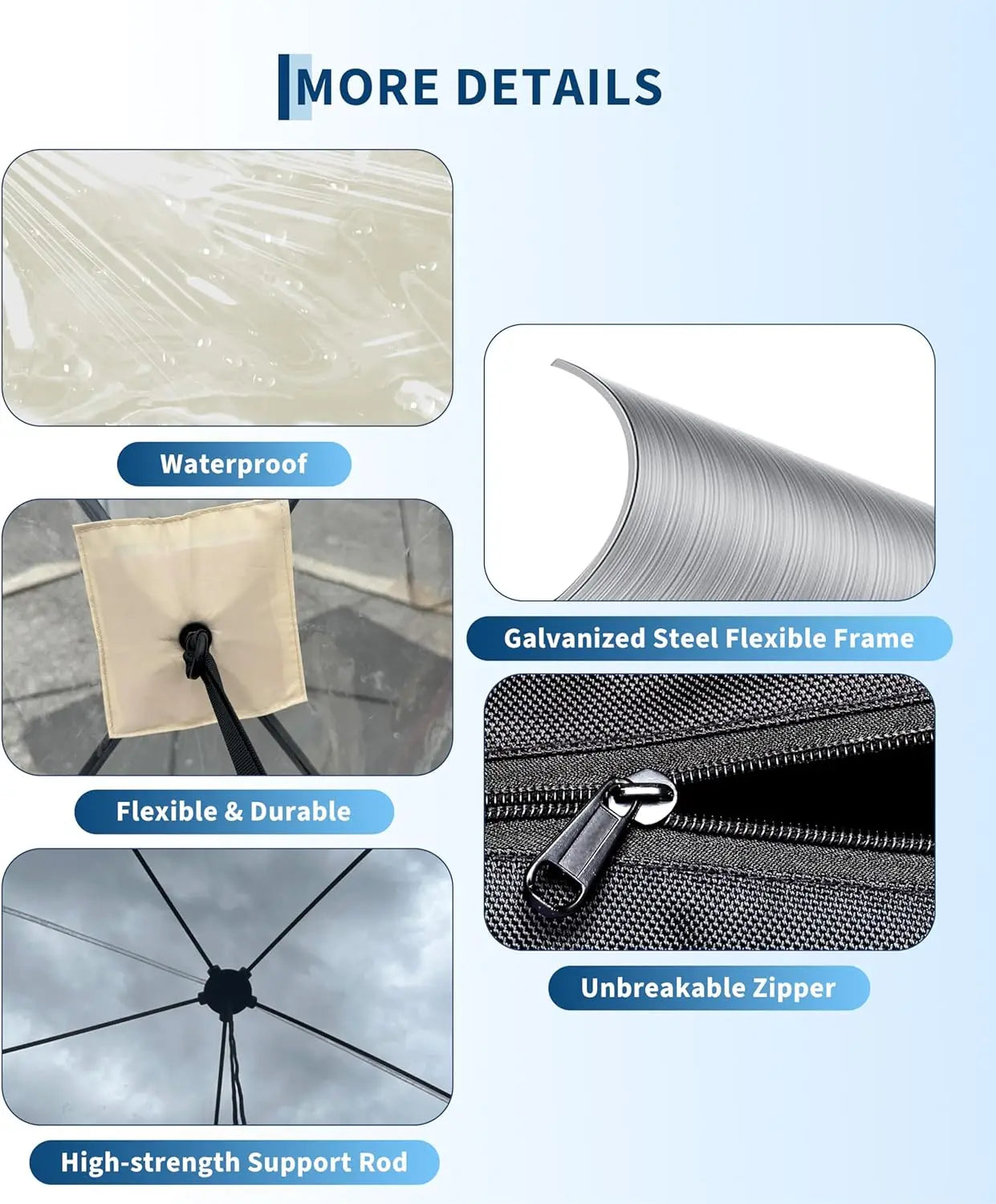 TWISTER.CK All Weather Pop Up Garden Dome Tent Outdoors