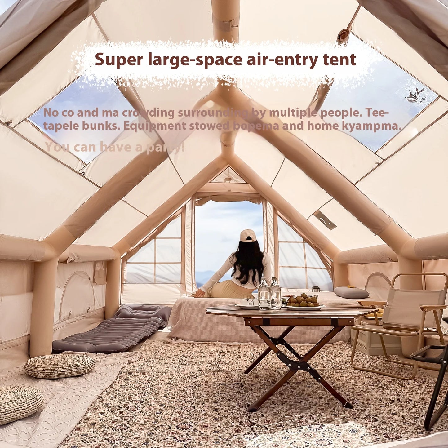 Pakicetus Inflatable Family Tent for Luxury Camping