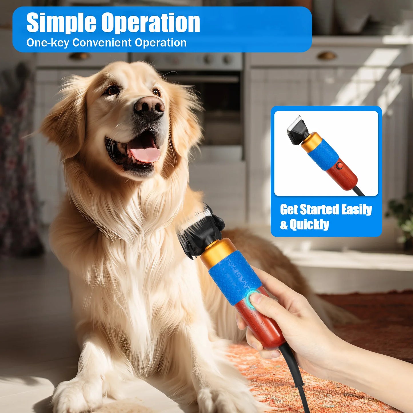 36W Electric Sheep Goat Shears Grooming Clipper For Animals