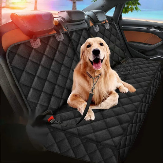 Dog Car Rear Seat Cover Hammock With Waterproof Dirtproof Fabric