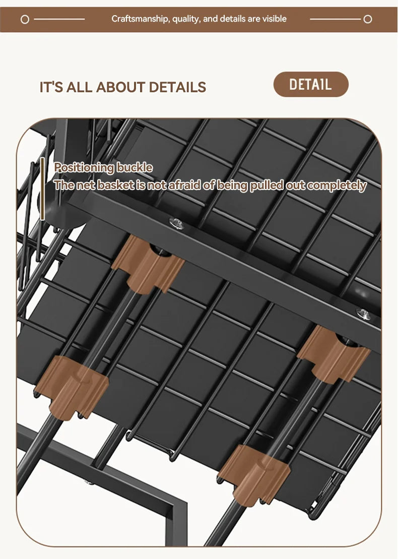AEHOME 2 Tier Slide Out Cabinet Organizer Heavy Duty