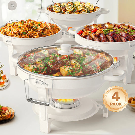 Warmounts Chafing Dishes Buffet Set With Glass Lid