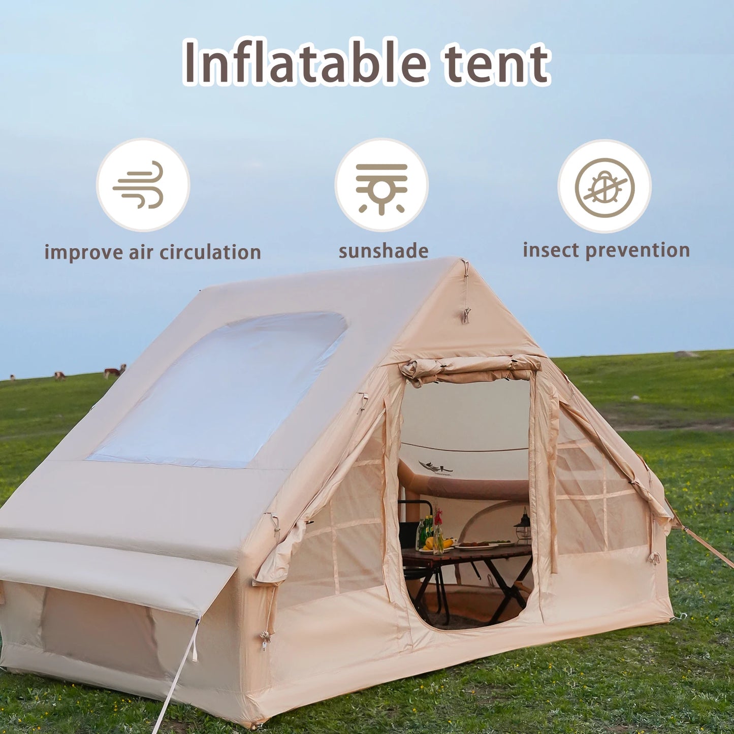 Pakicetus Inflatable Family Tent for Luxury Camping