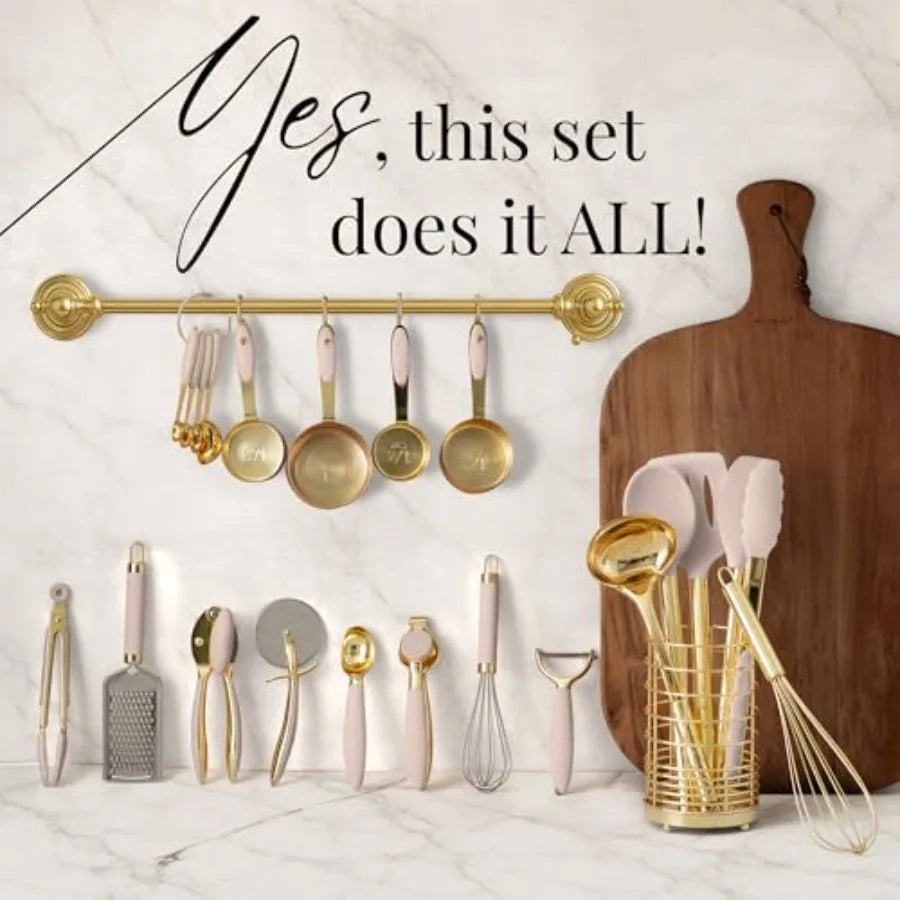 Styled Settings 23 Piece Utensil Set Silicone Nonstick Cooking Tools