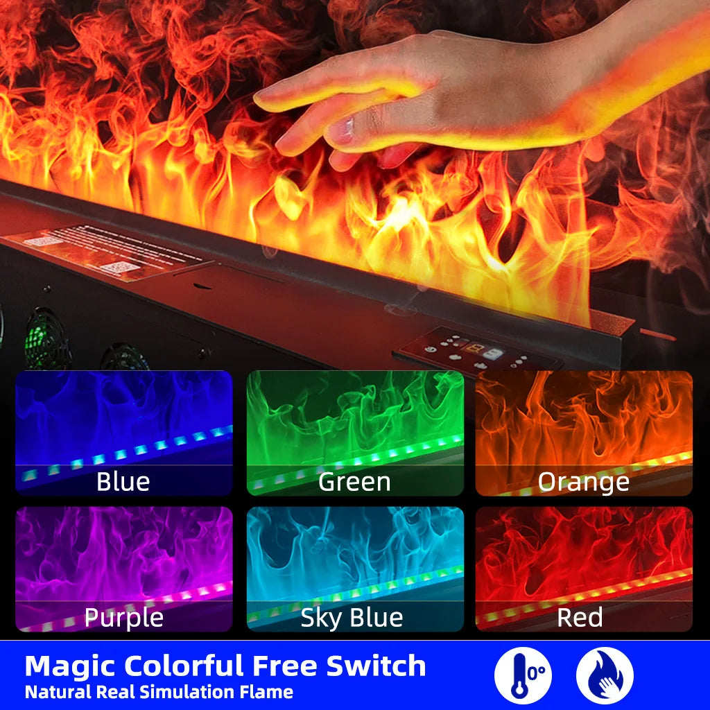 Local Stock USA Water Vapor Fireplace Simulated 3D Flame Humidifier