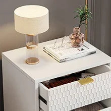 Tribesigns Modern Nightstand 3 Drawers Bedside Table