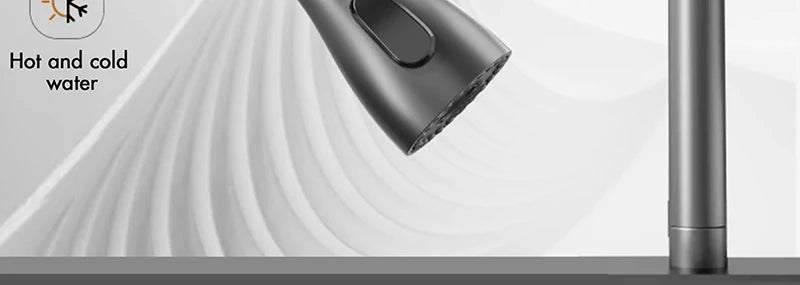 MYQualife 304 Stainless Steel Waterfall Kitchen Sink Faucet Soap Dispenser