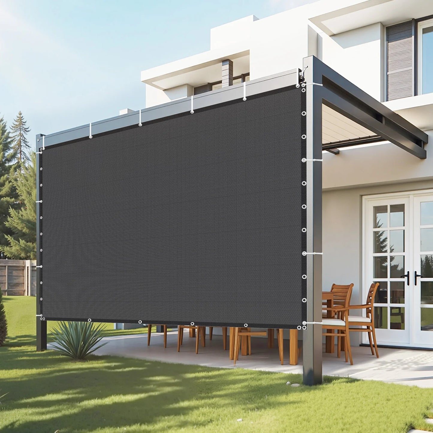 90 Percent Sun Shade Cloth For Outdoor Patio Garden HDPE