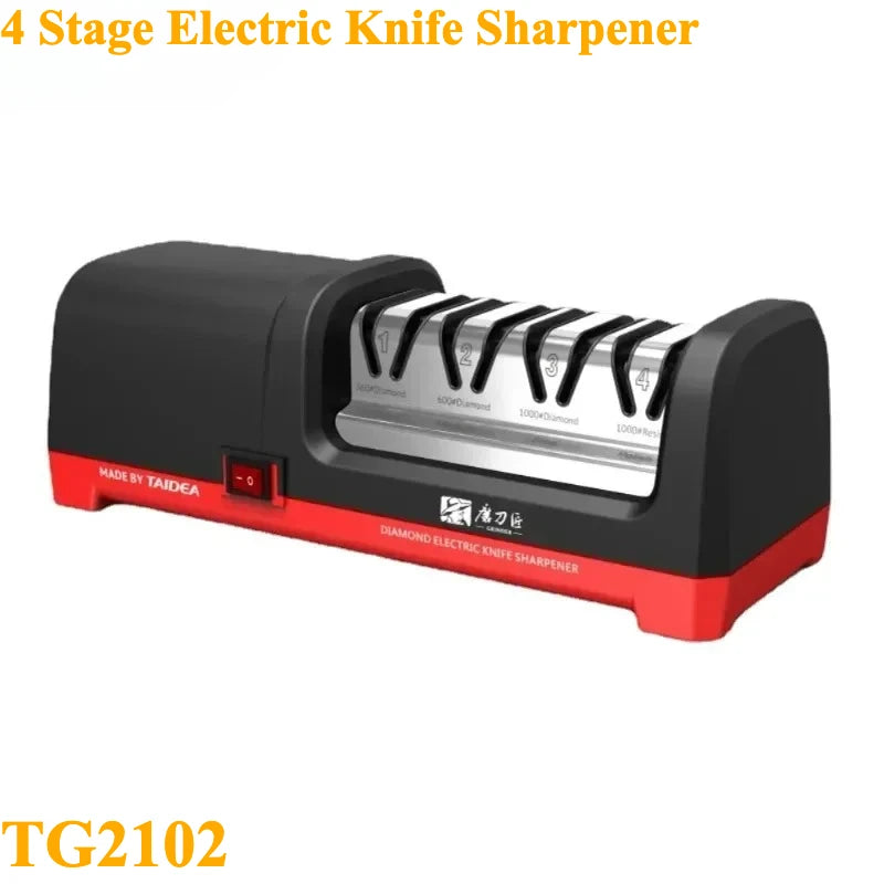 GRINDER 4 Stage Diamond Electric Knife Sharpener 2800 RPM 18W
