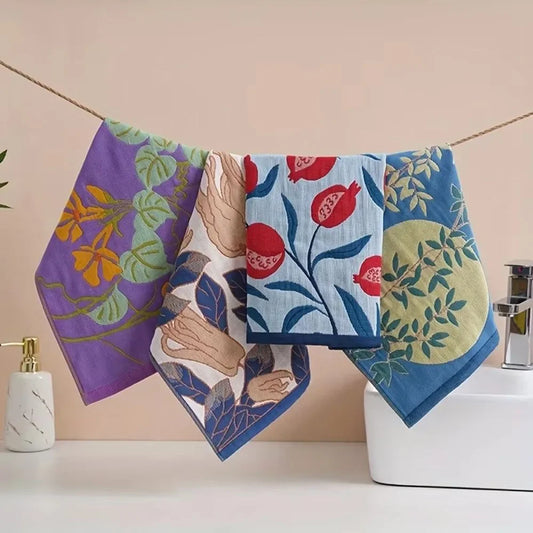Cotton Gauze Hand Towel 4 Layer Quick Dry Kitchen Towel