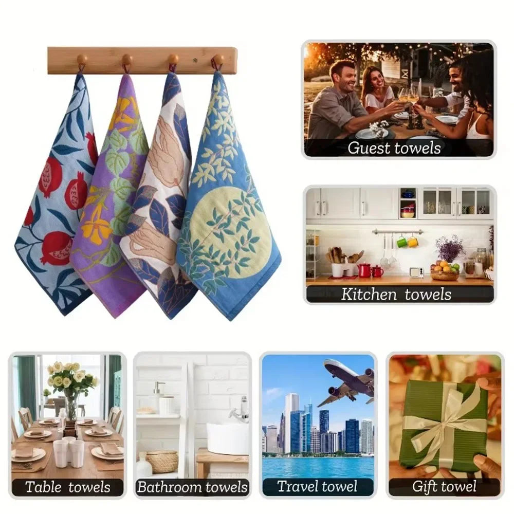Cotton Gauze Hand Towel 4 Layer Quick Dry Kitchen Towel