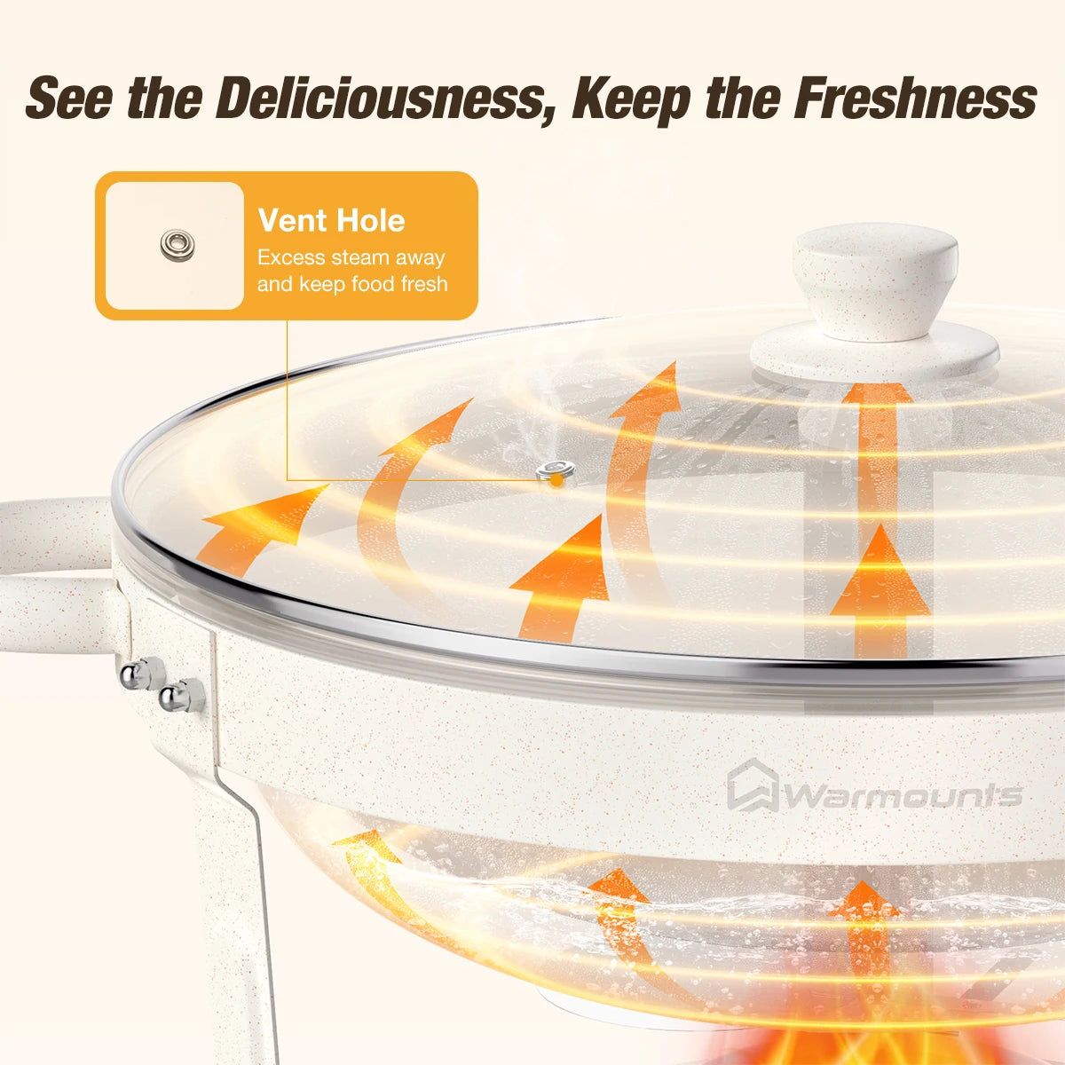 Warmounts Chafing Dishes Buffet Set With Glass Lid