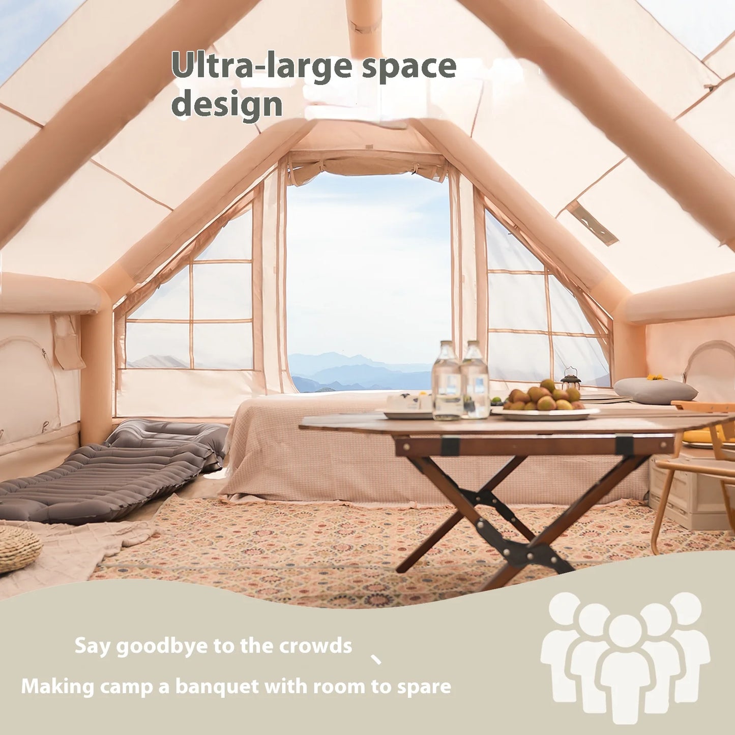 Pakicetus Inflatable Family Tent for Luxury Camping