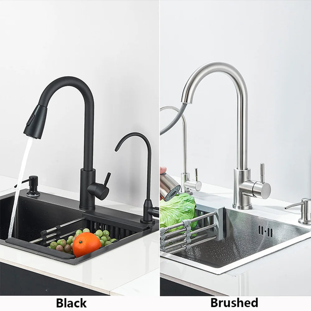 MYQualife Stainless Steel Kitchen Sink With Faucet And Soap Dispenser