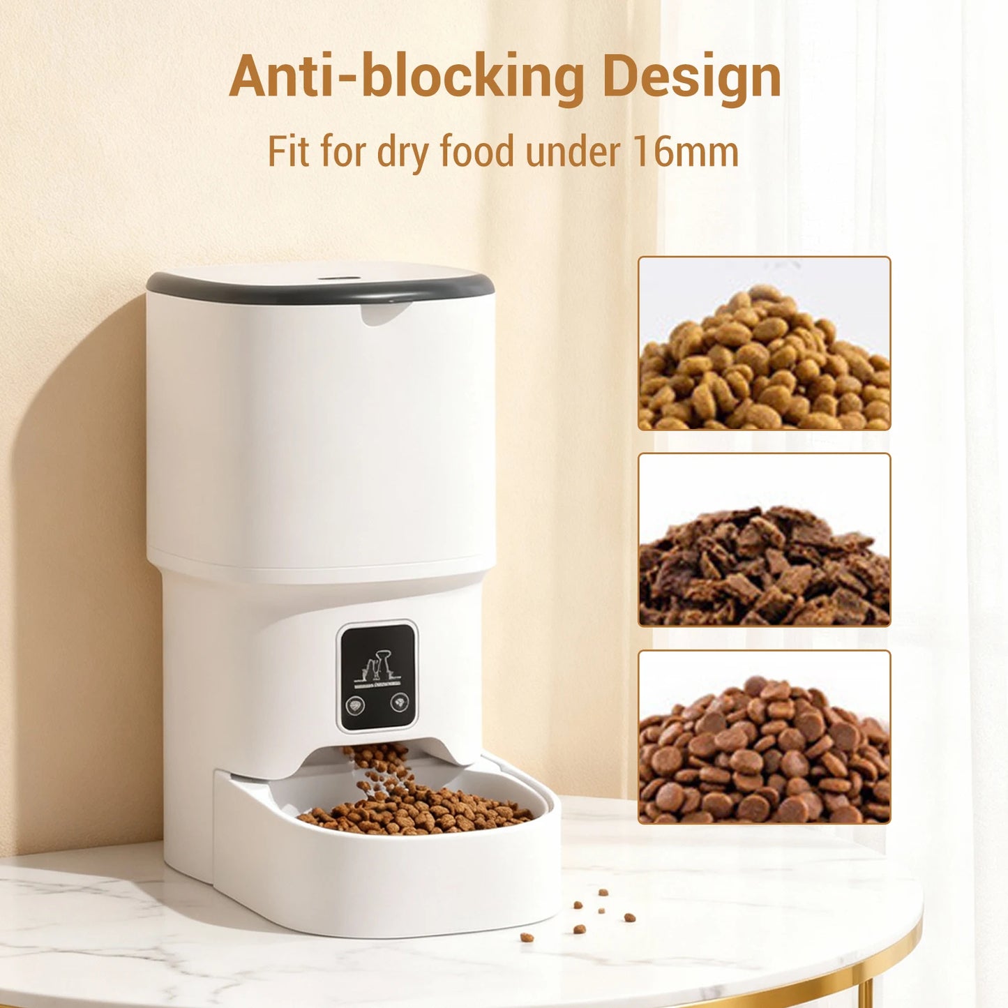 HiMISS Programmable Automatic Pet Feeder For Small Dogs And Cats