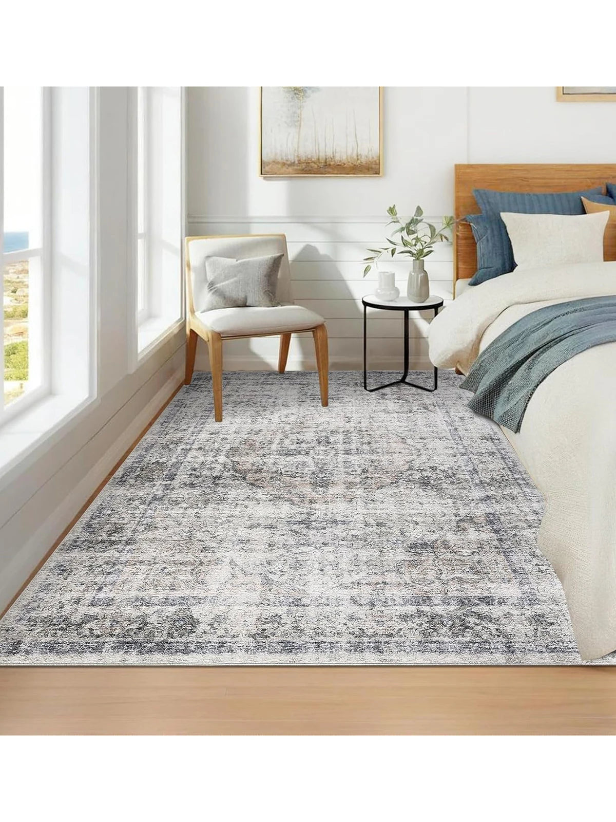 TWISTER.CK Washable Area Rug Non Slip Backing Indoor Floor Mat