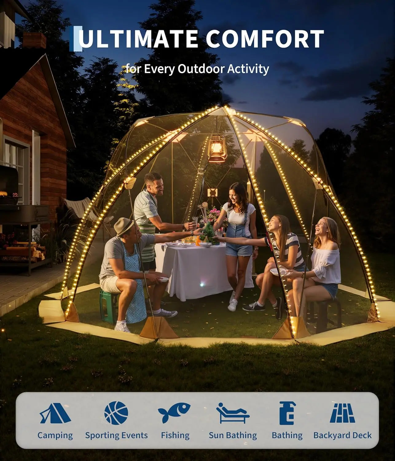 TWISTER.CK All Weather Pop Up Garden Dome Tent Outdoors