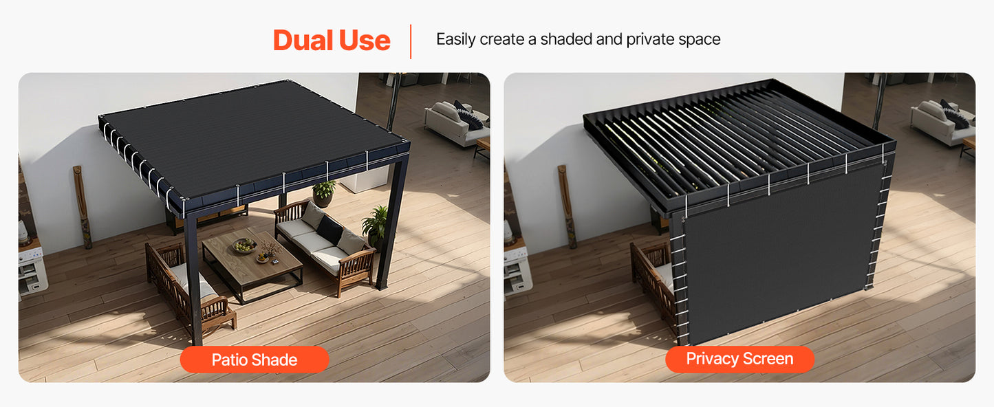 90 Percent Sun Shade Cloth For Outdoor Patio Garden HDPE